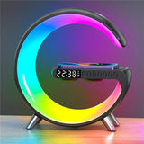 G Shaped Lamp with Speaker, Clock and Wireless Charging